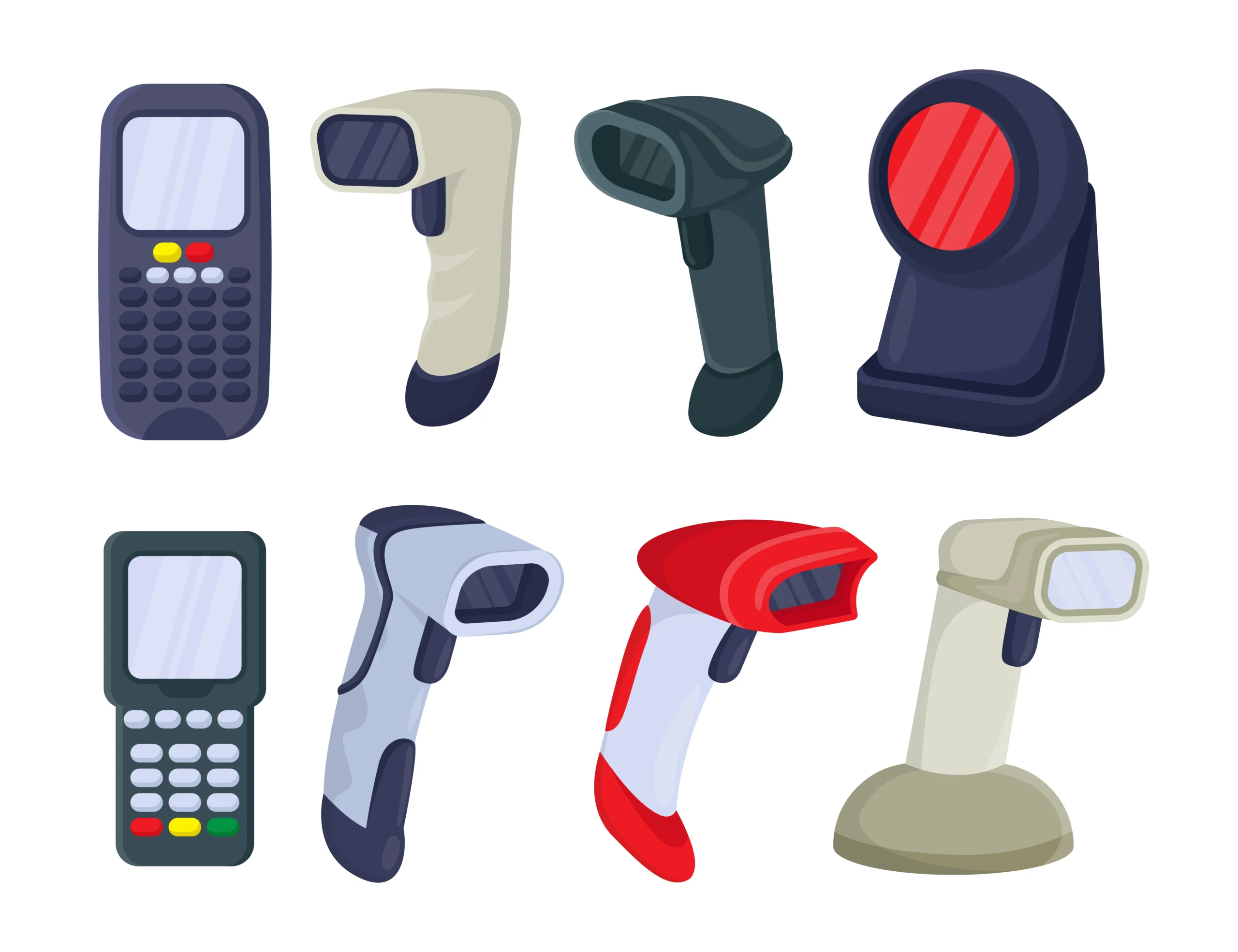 qr_code_scanners_and_payment_terminals_vector_illustrations_set