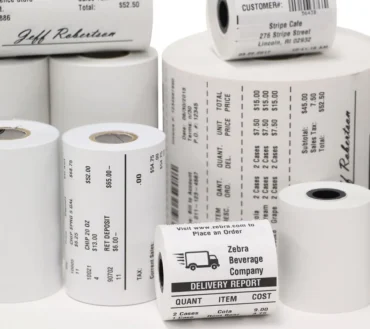Zebra Z-Perform 1000D 2.4 Mil, Direct Thermal Receipt Paper Roll